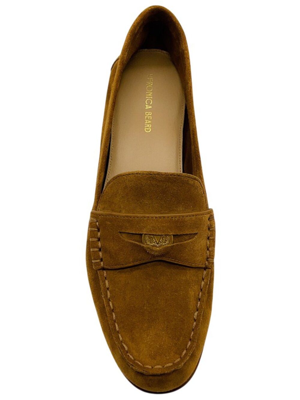 Veronica Beard Hazelwood Brown Suede Penny Loafers - Picture 4 of 8